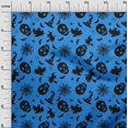 thumbnail image 3 of oneOone Polyester Spandex Medium Blue Fabric Halloween Craft Projects Decor Fabric Printed By The Yard 56 Inch Wide, 3 of 4