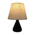 thumbnail image 2 of HOARBOEG Lampe de Table de Chevet en Tissu Petite Lampe de Table en Lin Blanc Lampe de Table en Forme Éclairage de Chambre Protection des Yeux Veilleuse, 2 of 7