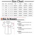 thumbnail image 3 of RKSTN Shirt Chemise pour Homme à Rayures Col Montant Décontractée T - en Coton et Lin Ample Grande Taille Manches Courtes Blouse Imprimée Hauts, 3 of 4