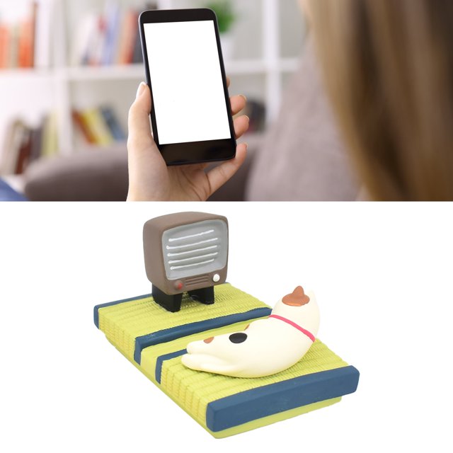 Cell Phone Stand, Cute Phone Stand Resin Lightweight Universal Stable Desk Cartoon Phone Holder for All Mobile Phone