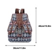 thumbnail image 4 of Backpack for Travel Ethnic Style Patterned Backpack Canvas Bag, Fashionable and Personalized Travel Strap Backpack Bag for Travel, 4 of 4