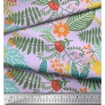 thumbnail image 2 of Soimoi Rayon Fabric Leaves & Floral Artistic Print Fabric by The Yard 42 Inch Wide, 2 of 5