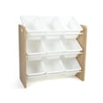 thumbnail image 1 of Humble Crew Journey Toy Storage Organizer with 9 Plastic Storage Bins, Natural/White, 1 of 5