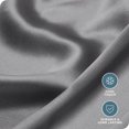 thumbnail image 3 of Bare Home Satin Body Pillowcase - Luxury Pillowcase - Soft and Smooth - Breathable - Envelope Closure, Gray, 3 of 6