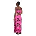 thumbnail image 3 of Robe imprimée chiffonnée George pour femmes, 3 of 6