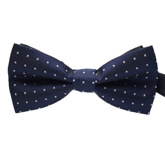 Baohd Men Colorful Pattern Formal Necktie Adult Male Business Meeting Wedding Polyester Yarn Bowtie