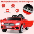 thumbnail image 3 of OLAKIDS 12V Electric Kids Ride On Car, Licensed Mercedes Benz SL500 Toy Car with Remote Control, MP3 Plug, USB, 2 Speeds, LED Lights, Battery Powered Toy Vehicle for Toddler Children, 3 of 9