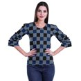 thumbnail image 1 of Moomaya Printed Ruffle Shirt Women Party Top Short T-Shirt Top Summer Clothing, 1 of 4