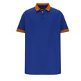 thumbnail image 4 of ylioge Mens Shirts Short Sleeve Golf Tees Shirt Office Work Pullover Button Collared Casual Color-Block Loose Comfort Tshirts Tops, 4 of 6
