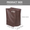 thumbnail image 2 of Housse de Valise Pliable Imperméable et Antipoussière pour Valise à Roulettes de 24 Pouces (Café), 2 of 7