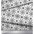 thumbnail image 2 of Soimoi Moss Georgette Fabric Flower Artistic Fabric Prints By Yard 42 Inch Wide, 2 of 3