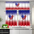 thumbnail image 5 of American Flag Kitchen Home Window Curtains Valance & Tier Set, 3 PCS Set Rod Pocket Short Curtains, Window Treatment Tier for Living Room Bathroom Farmhouse Decor, 5 of 5