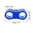 thumbnail image 4 of Unique Bargains 4pcs Hose Separator Clamp Fitting Adapter with Wrench for Car Aluminum Alloy, 4 of 7