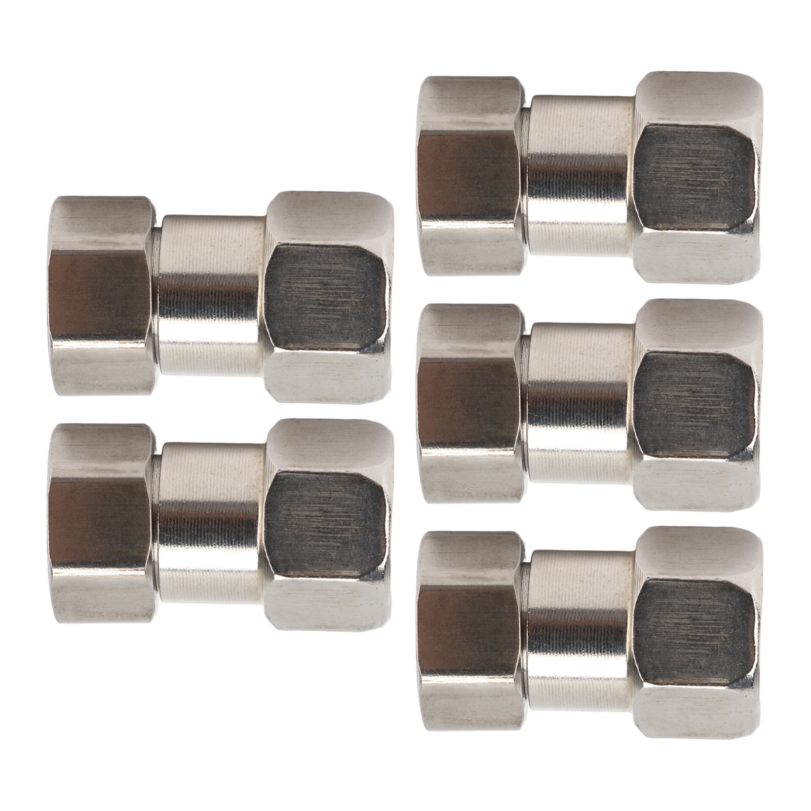 Stainless Steel Plumbing Fittings Female Thread Pipe Adapter 5PCS Set Shower Water Heater