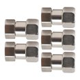 thumbnail image 1 of Stainless Steel Plumbing Fittings Female Thread Pipe Adapter 5PCS Set Shower Water Heater, 1 of 7