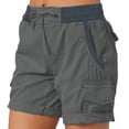 thumbnail image 1 of Shorts Cargo pour Femmes Shorts de Randonnée Confortables avec Poches Idéaux pour les Activités Extérieures d'Été, 1 of 3