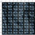 thumbnail image 4 of Soimoi Blue polyester Crepe Fabric Scared Geometric Galaxy Printed Craft Fabric by the Yard 52 Inch Wide, 4 of 6
