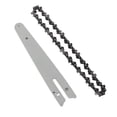 thumbnail image 3 of 6 Inch Chain and Guide Plate, Durable Quench Machining 6 Inch Chains Quickly Dissipate Heat Lightweight Widely  Manganese Steel  for Gardening, 3 of 7