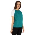 thumbnail image 2 of Inkmeso T-Shirt Raglan à Manches Courtes pour Femmes Coupe Régulière Décontracté Uni Basique Tee T-Shirts, 2 of 7