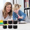 thumbnail image 4 of Blank  Cubes, 6 Sided Plastic Cubes DIY Unfinished  Blocks For Teaching Party Puzzle, 4 of 8