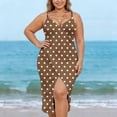 thumbnail image 4 of Sortie de Plage pour Femmes avec Sangle Ajustable, Fente Latérale Haute, Polyester Tissé Transparent, 1 Pce, 4 of 9