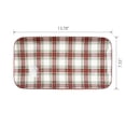 thumbnail image 3 of Holiday Time Cranberry Spice Collection Red Plaid Serving Platter, 13.8" x 7.6", Multi-color, Stoneware, 1 Count, 3 of 7