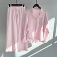 thumbnail image 5 of Kcodviy Femmes Dames Ensemble 2 Pcs Pantalon Flaque Femmes Rétro Grande Taille et Tailleurs-Pantalons Grande Taille pour Femmes Invitée de Mariage Chemise Tailleur Taille Haute Combinaisons et Salopettes pour Femmes Pantalons Habillés Tailleur Haut Pantalons Longs Sl, 5 of 5