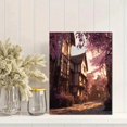 thumbnail image 2 of Qisvanset Impression sur Toile Texturée de Sentier de Village d'Hiver 12x16 Pouces Art d'Entrée, 2 of 8