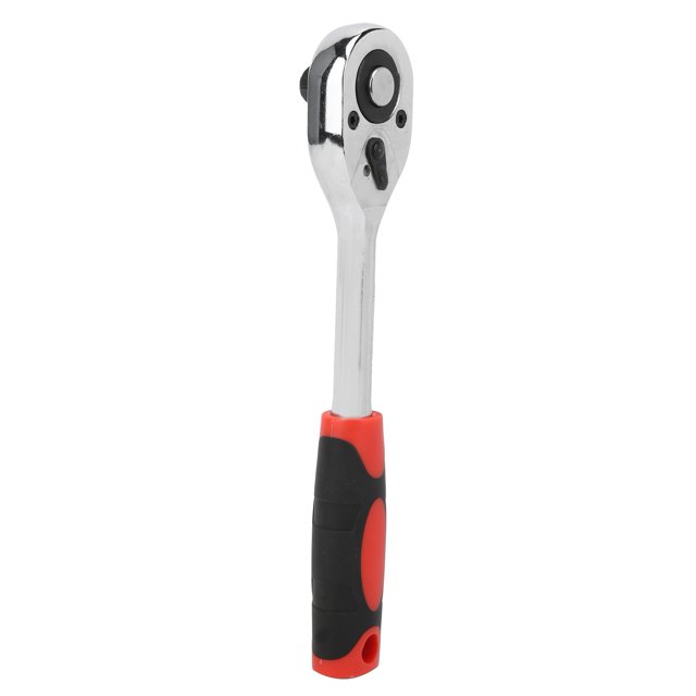 Socket Ratchet Wrench 2-Way Carbon Steel CW/CCW 1/2in Handle Tool for Maintenance