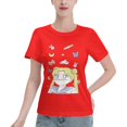 thumbnail image 1 of T-Shirt Basique à Manches Courtes pour Femmes Sailor Moon Lièvre Lunaire, 1 of 6