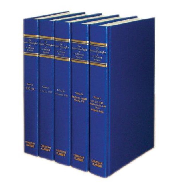 SUMMA THEOLOGICA Édition Complète Anglaise (Ensemble de Cinq Volumes)
