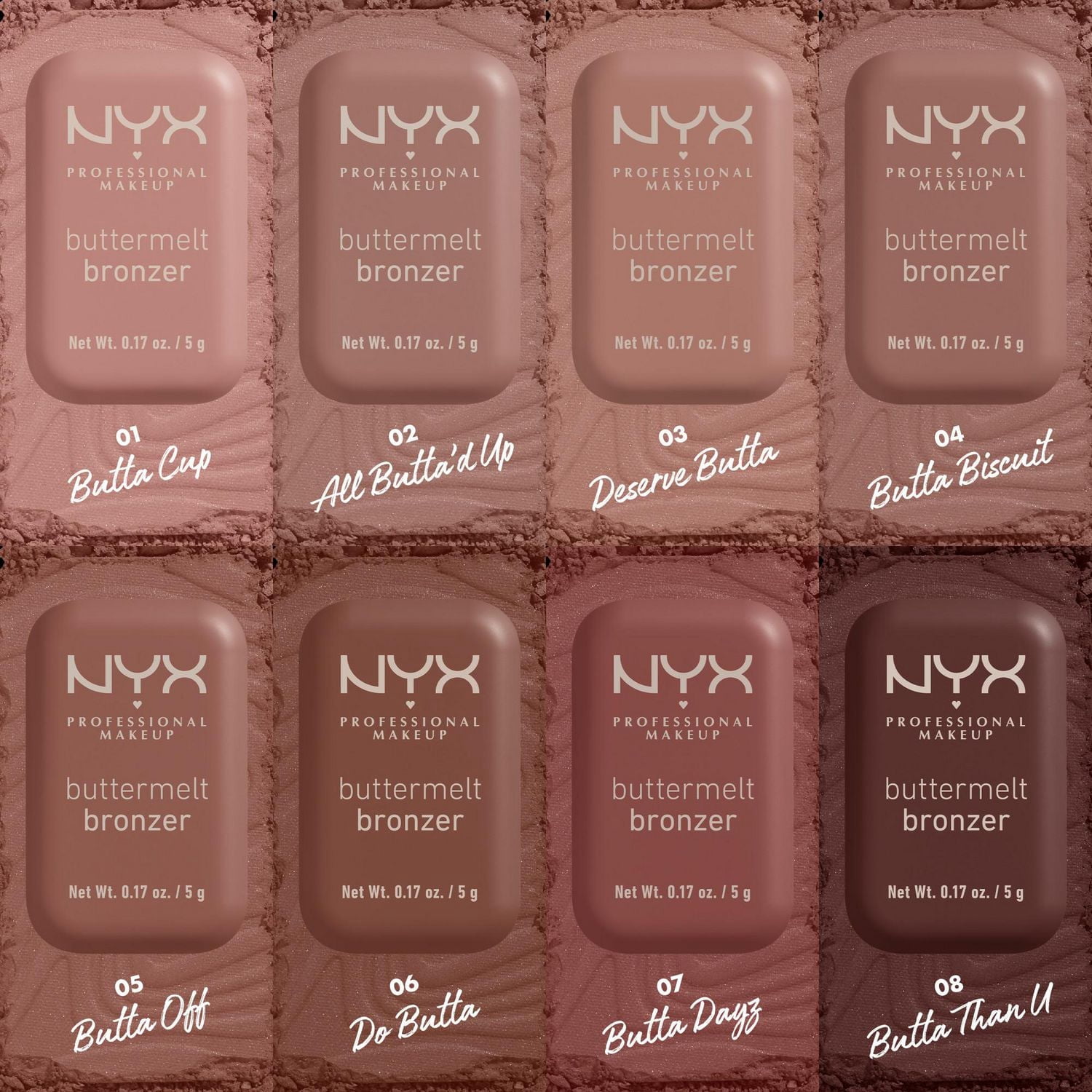 Poudre Bronzante Buttermelt NYX Professional Makeup, 12hr d'Utilization