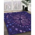 thumbnail image 3 of Ahgly Tapis Rectangulaire Lavable en Machine Intérieur Transitionnel Violet Améthyste Violet, 7 Pieds x 9 Pieds, 3 of 7