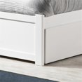 thumbnail image 4 of Lit Plateforme Complet en Bois Portland avec Pied de Lit et Tiroirs de Rangement, Blanc, 4 of 9