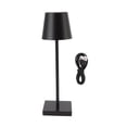 thumbnail image 2 of Lampe de Table à DEL, Lampe de Table Ergonomique Sans Fil à DEL Portable Rechargeable Moderne à Intensité Réglable pour Bar pour Extérieur Or,Argent,Noir,Blanc, 2 of 8