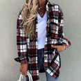 thumbnail image 2 of CEHVOM Mode Femme Manches Longues Ouvert devant Ample Manteau Imprimé Blouse Liquidation, 2 of 5