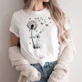 thumbnail image 2 of Plebaso T-Shirt Imprimé pour Femme Décontracté à Manches Courtes, T-Shirt Graphique à Col Rond, T-Shirts Amples d'Été 2025, 2 of 4