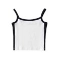 thumbnail image 3 of Fortune Women Slim Vest Color Block Tank Top Camisole Summer Basic Elastic Crop Top, 3 of 6