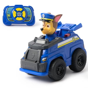 PAW Patrol Chase RC Cruiser Action, Télécommande voiture avec LED Lumières & Contrôleur Easy-Steer, Jouets de jeu pour enfants pour garçons & Filles Âge 3 et vers le haut
