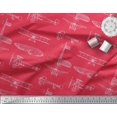 thumbnail image 3 of Soimoi Modal Satin Fabric Check & Airplane Transport Print Fabric by Yard 42 Inch Wide, 3 of 3
