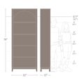 thumbnail image 4 of Prepac Moda White 31.75" W x 80" H x 12" D Bookcase, 4 of 9