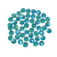 thumbnail image 2 of MasteelfCA 50pcs 12mm Polymer Clay Solid AB Color Round Diamond Resin Rhinestone Loose Beads DIY Jewelry Accessories Fish Scale(Green AB,Circle), 2 of 7