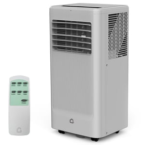 8000 BTU portatif Air Conditionneur, silencieux 3-in-1 Unité de refroidissement pour les chambres jusqu'à 250 Fq, comprend déshumidificateur & Modes ventilateur, télécommande, mode sommeil – Parfait pour les chambres & Appartements