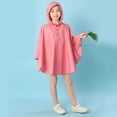 thumbnail image 2 of MIASHUI Imperméable pour Tout-Petit Enfant Garçon Fille Poncho de Pluie à Capuche Imperméable Léger, Rose, 1-3 Ans, 2 of 6