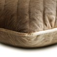 thumbnail image 2 of The HomeCentric Decorative Brown Pack of 2, 14x14 inch (35x35 cm) Throw Pillows, Velvet Quilted, Patchwork & Chevron Throw Pillows For Couch, Geometric Pattern Modern Style - Kiona, 2 of 3
