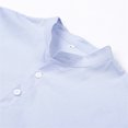 thumbnail image 3 of Honganda Hommes Chemises à Manches Courtes Col Rond Bouton T-shirt d'Été, 3 of 5