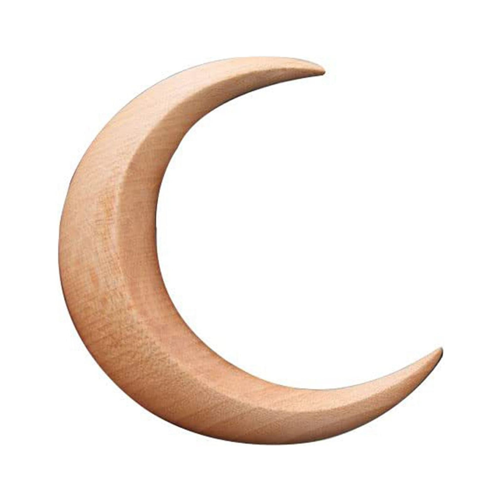 Hand Carved Moon Hair Fork For Women Moon Hairpin Wooden Moon