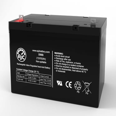 AJC Battery Compatible with BladeZ Mobility DKS320 12V 55Ah Mobility Scooter Replacement Battery