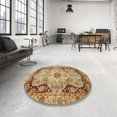 thumbnail image 3 of Ahgly Company Indoor Rectangle Abstract Yellow Orange Oriental Area Rugs, 2' x 3', 3 of 6