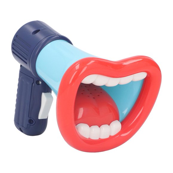 Jouet Haut-Parleur pour Enfants, Mégaphone Portable à Grande Bouche, Modificateur de Voix, Jouet Trompette Enregistrable avec Lanière